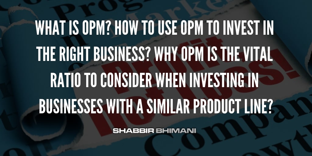 ¿Qué significa OPM?